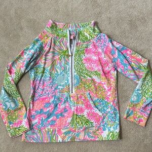 Lilly Pulitzer Skipper Popover Lovers Coral Medium